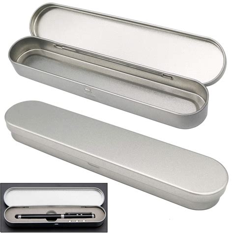 metal pencil box items|small tin pencil case.